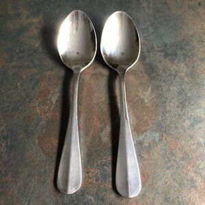 2 for $10 🎁 2 Vintage Bellamo Stainless Tablespoons Monroe Pattern